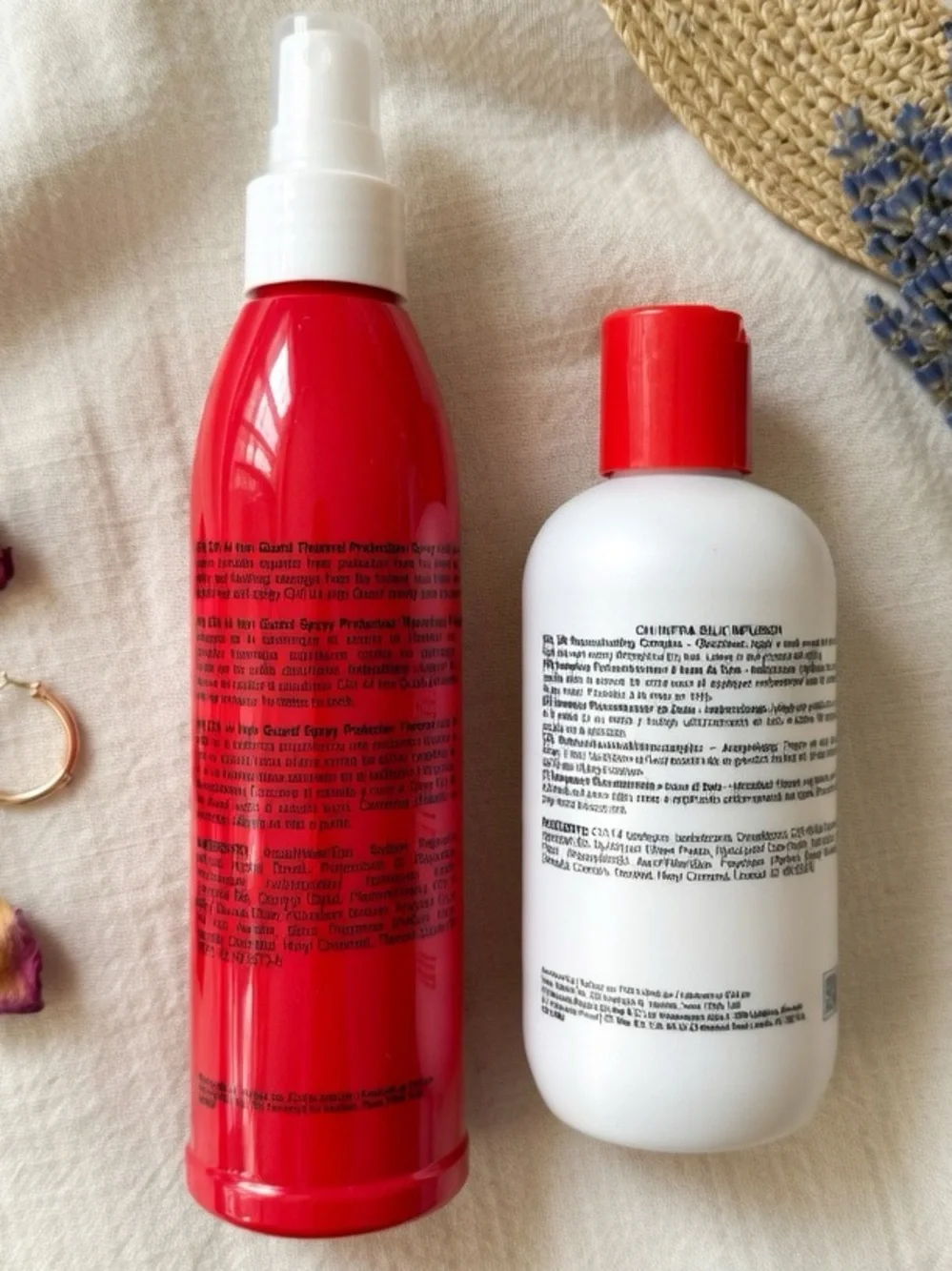 CHI Silk Infusion & Iron Guard Heat Protectant Duo - NEW! Full Size